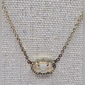 KENDRA SCOTT Chelsea Mother of Pearl 18K Gold Over Brass Necklace